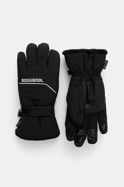 Lyžařské rukavice Rossignol černá barva, RLOWG04