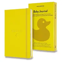 Zápisník Moleskine Passion Baby Journal - tvrdé desky - L, žlutý