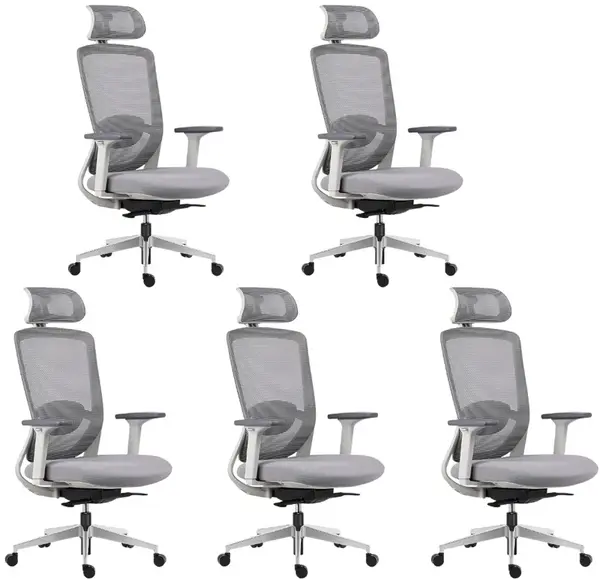 MERCURY 5PACK Kancelářská židle ARTEA šedá (5ks)