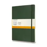 Zápisník Moleskine - měkké desky XL, linkovaný, tmavě zelený