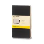 Sešity Moleskine Cahier S, čtverečkovaný, 3 ks, černé