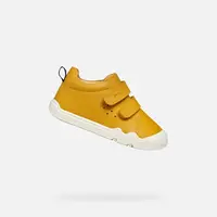 Mustard yellow boys' barefoot sneakers Geox Steppieup - Boys