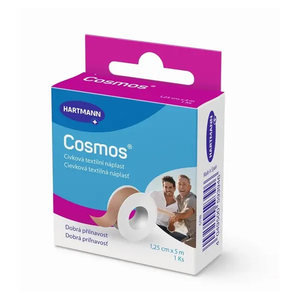 COSMOS Cívková pevná náplast 1,25 cm x 5 m