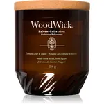 Woodwick Tomato Leaf & Basil vonná svíčka 184 g