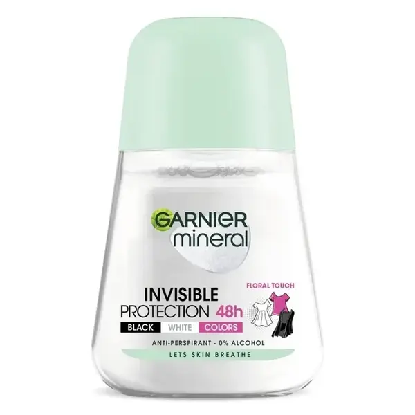 GARNIER Invisible Black & White Roll-on antiperspirant 50 ml