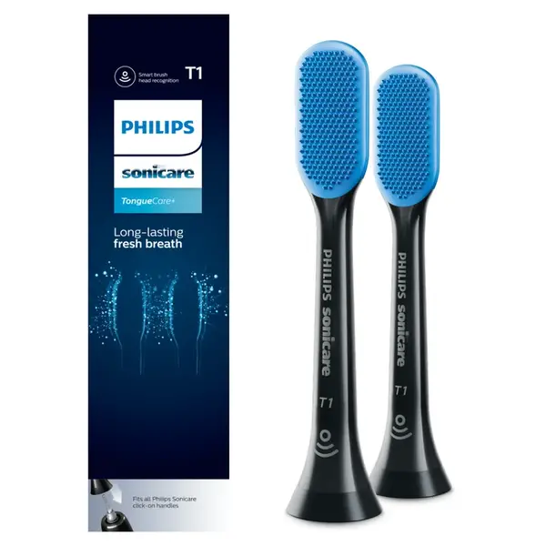 PHILIPS SONICARE TongueCare+ Black HX8072/11 náhradní hlavice na jazyk 2 ks