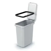 Koš odpadkový SYSTEMA popelavý 12l