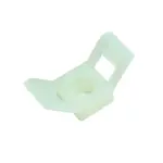 Příchytka stahovací pásky 30x15mm bílá, 100ks