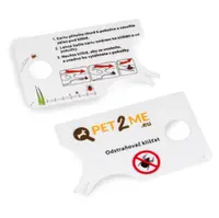 PET2ME Odstraňovač klíšťat s lupou 1 kus