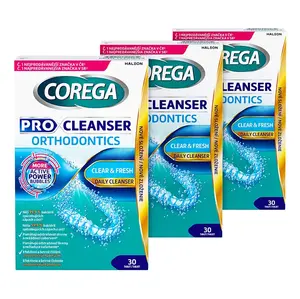 COREGA Pro cleanser orthodontics čistící tablety pro rovnátka 3x30 ks