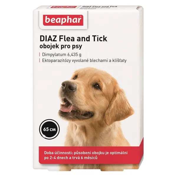 BEAPHAR Diaz Flea&Tick Antiparazitní obojek pro psy 65 cm