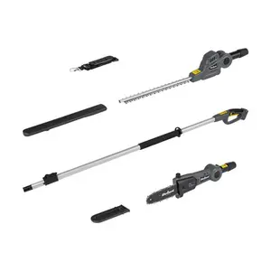 Nůžky na živý plot teleskopické + pila 2v1 AKU REBEL RB-5005.1 bez akumulátoru