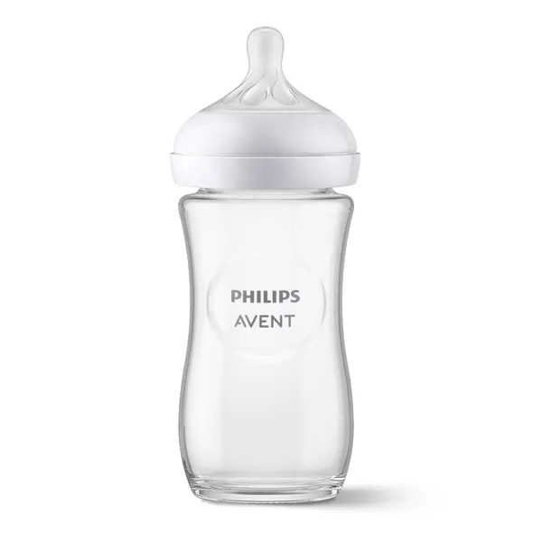 PHILIPS AVENT Láhev Natural Response skleněná 240 ml, 1m+
