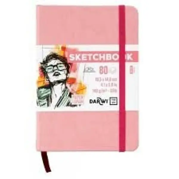 Sketchbook Darwi A6 Soft pink