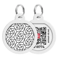 WAUDOG Identifikační známka QR Geometry, Velikost: M