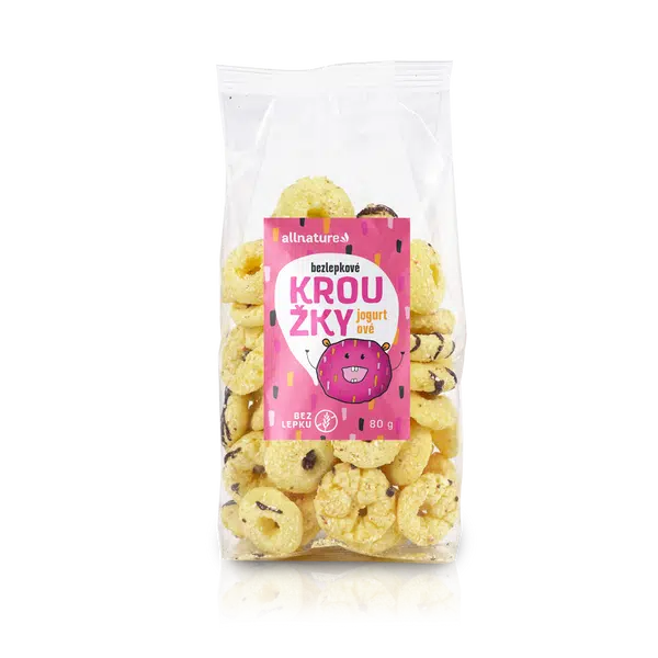 ALLNATURE Kroužky jogurtové 80 g