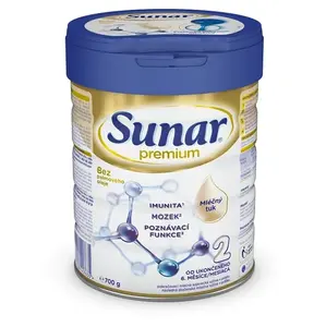 SUNAR Premium 2 pokračovací kojenecké mléko 700 g