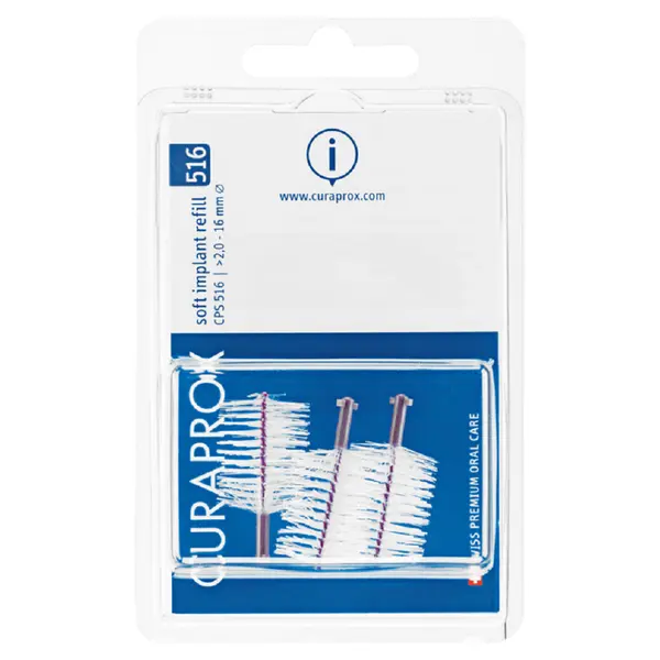 CURAPROX CPS 516 Implant Mezizubní kartáčky Soft 3 kusy