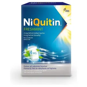 NIQUITIN Freshmint 4 mg žvýkací guma 100 kusů