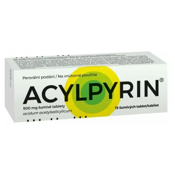 ACYLPYRIN Šumivé tablety 500 mg 15 tablet