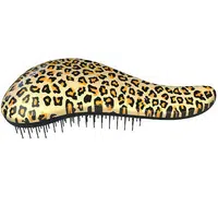 DTANGLER Kartáč na vlasy s rukojetí Leopard Yellow