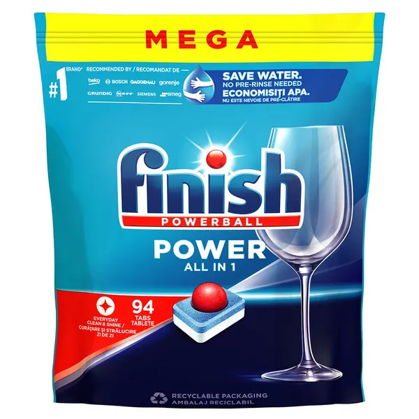 FINISH Power All in 1 Tablety do myčky nádobí 94 ks