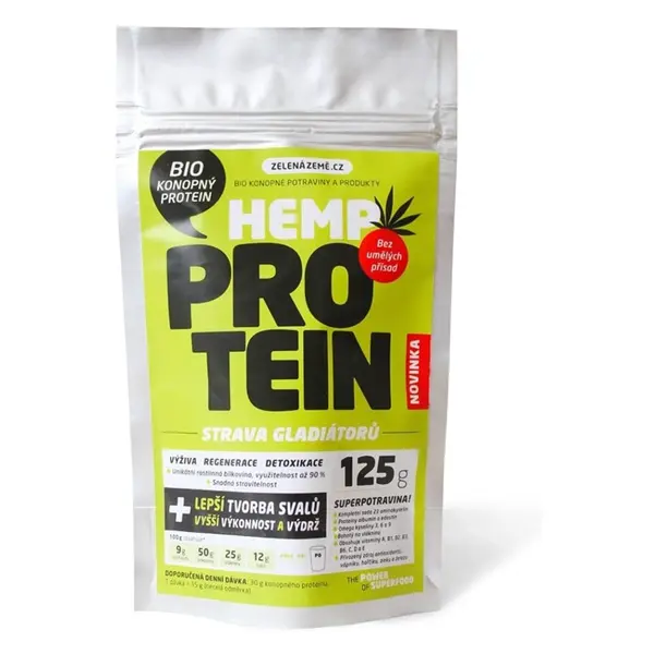 ZELENÁ ZEMĚ Konopný protein 125 g BIO