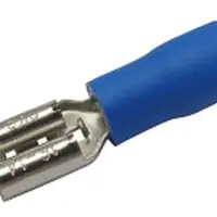 Zdířka faston 4.8mm, vodič 1.5-2.5mm  modrá