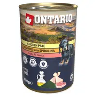 ONTARIO Konzerva puppy kuřecí paté se spirulinou 400 g