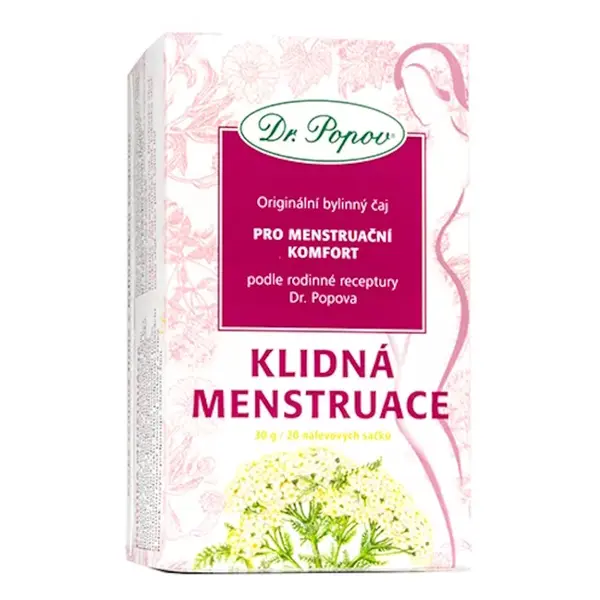 DR. POPOV Čaj klidná menstruace 20 nálevových sáčků