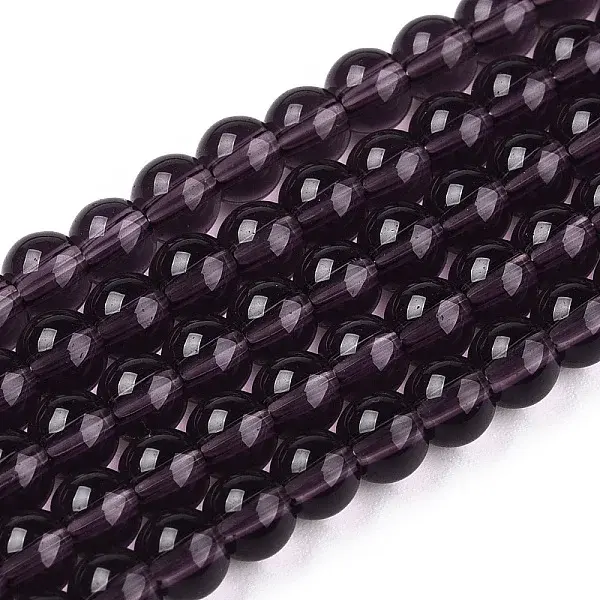 Transparent Glass Beads Strands