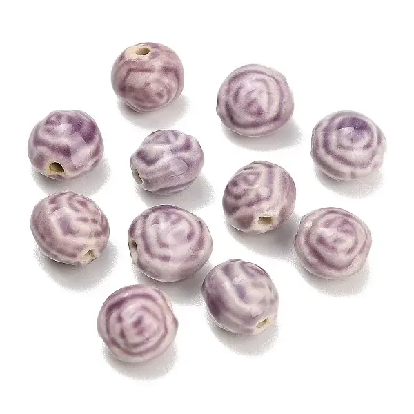 Vintage Style Glazed Ceramic Porcelain Beads