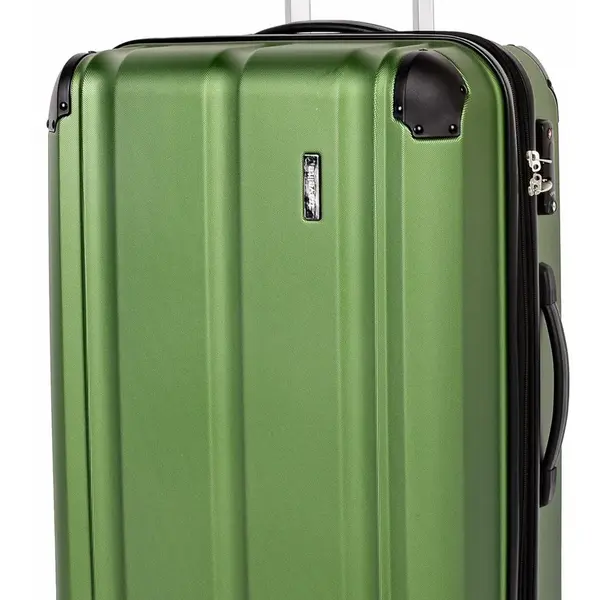 Střední skořepinový kufr Travelite City 4w M Green