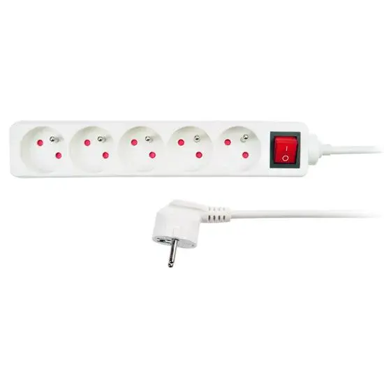 Prodlužovací kabel 5 zásuvek 1,5m SOLIGHT PP50 s vypínačem