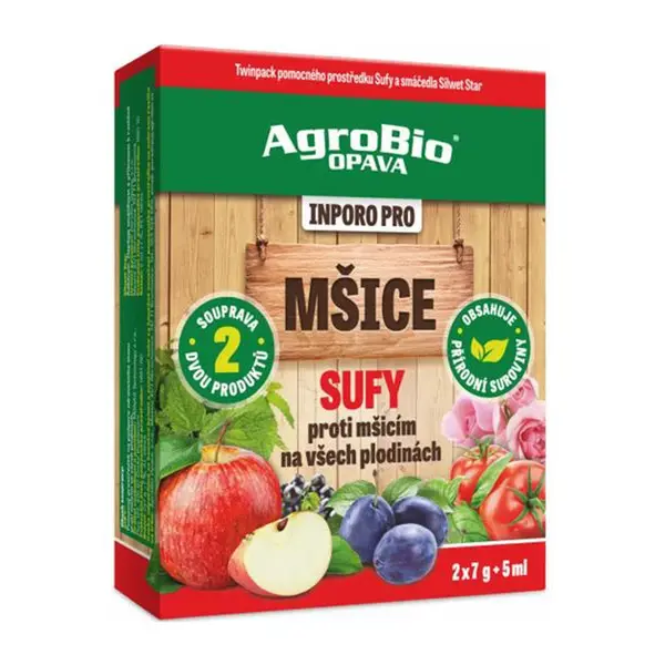 Přípravek proti mšicím AGROBIO Inporo Pro Sufy 2x7g+5ml