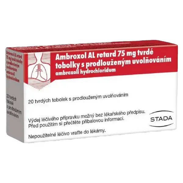 AMBROXOL AL retard 75 mg tvrdé tobolky s prodlouženým uvolňováním 20 kusů
