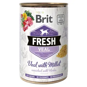 BRIT Fresh Veal with Millet konzerva pro psy 400 g