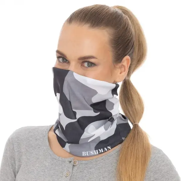 Bushman UNI multifunkční šátek Bandana, šedý UNI