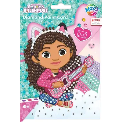 Diamantové malování přání s obálkou Gábinčin kouzelný domeček