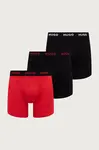 HUGO  boxerky pánské bavlněné s elastanem BOXERBR TRIPLET DESIGN 3-pack