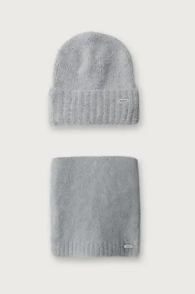 Barbour  čepice a šála dámská s příměsí vlny