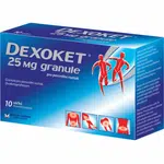 DEXOKET Granule pro perorální roztok 25 mg 10 sáčků