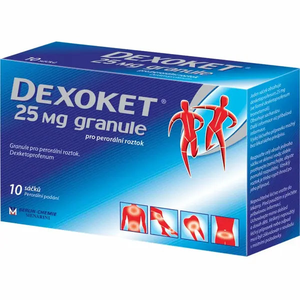 DEXOKET Granule pro perorální roztok 25 mg 10 sáčků