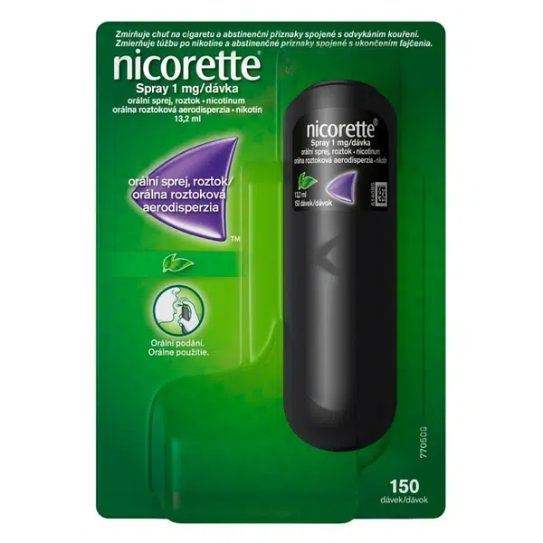 NICORETTE Ústní sprej 1 mg/dávka 150 dávek 13,2 ml