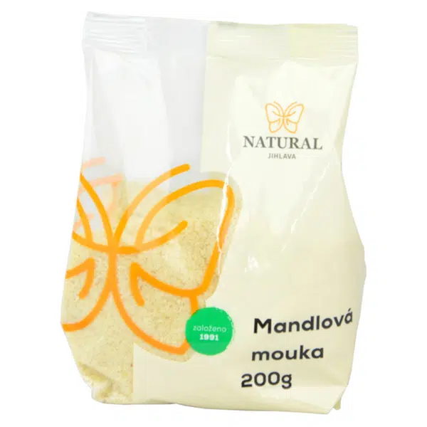 NATURAL JIHLAVA Mouka mandlová jemně mletá natural 200 g