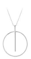 Troli Ocelový náhrdelník s přívěskem