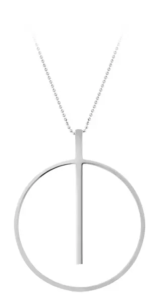 Troli Ocelový náhrdelník s přívěskem