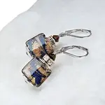 Lampglas Mimořádné dámské náušnice Queen of the Night z perel Lampglas s 24karátovým zlatem ESA5