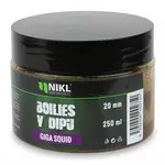 Nikl boilies v dipu giga squid 250 g - 20 mm