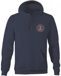 Grundéns mikina displacement dwr hoodie heather navy - l